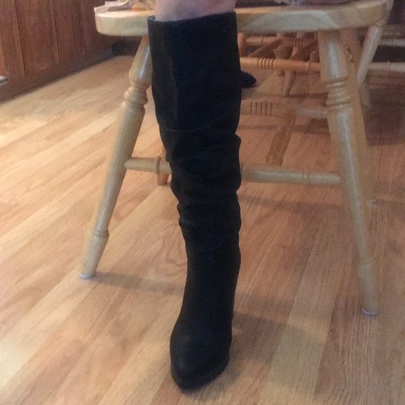 Katy Perry Slough Leather Knee High Boots - Picture 7 of 8